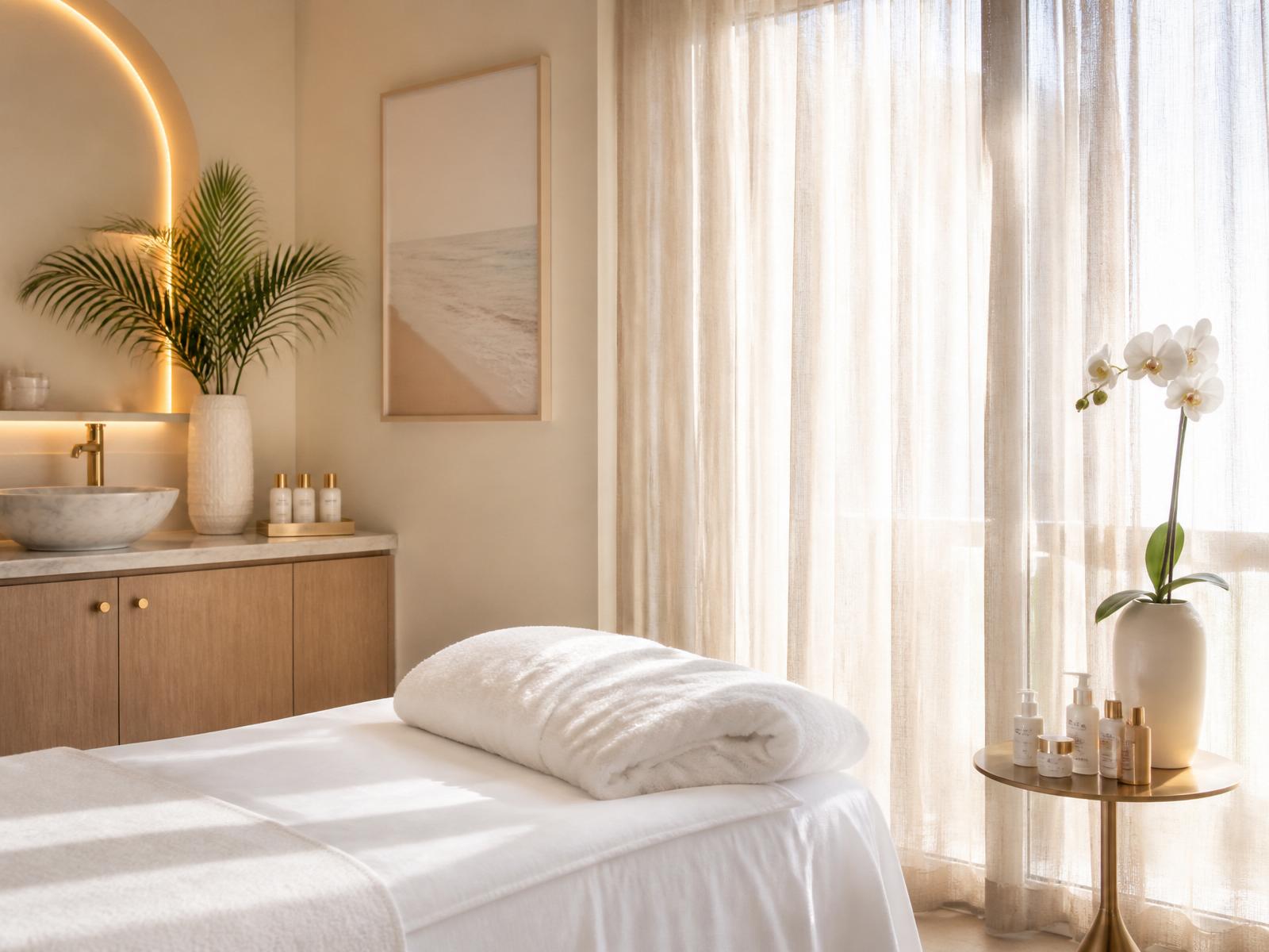 Interior of the Rejuvenate Medical Spa treatment suite in Naples, Florida